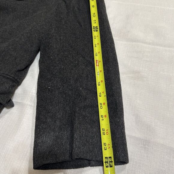 (T7) Bullock Jones Men's Vintage 100% Cashmere Grey Coat, Size 46 R, Long - Picture 5 of 15